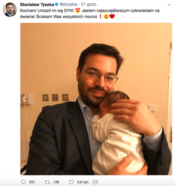 Polityk rozczula zdjęciem rodzinnym